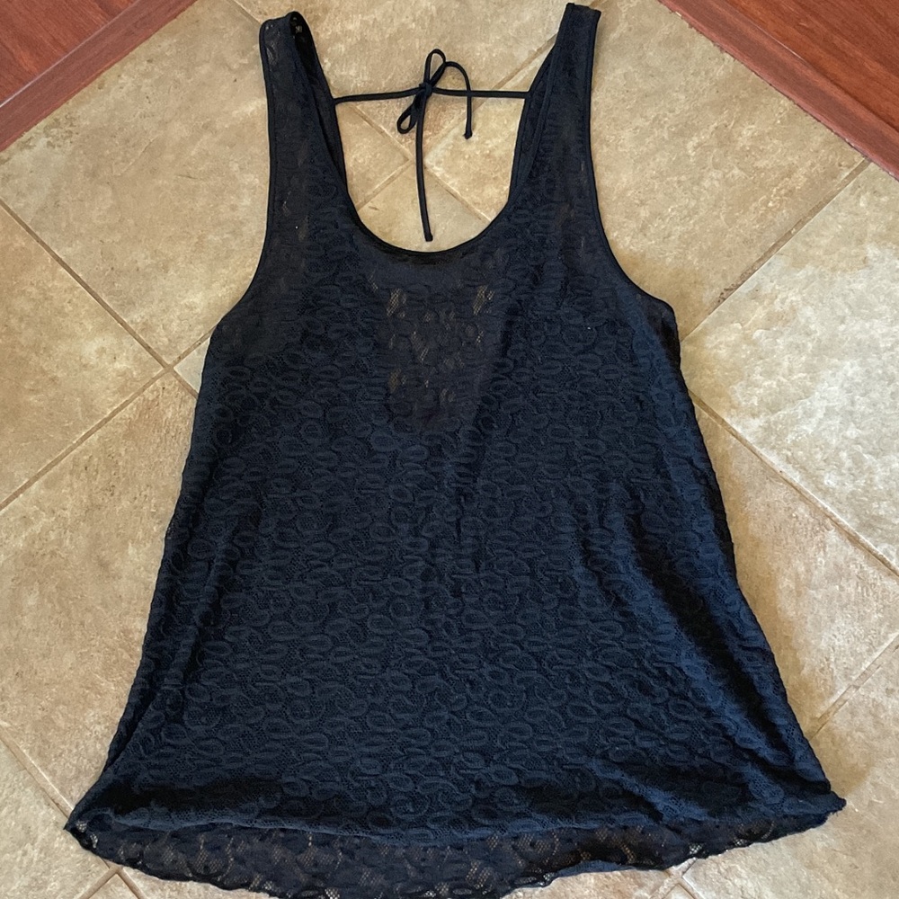 Victoria's Secret Black Lace Scoop nightie